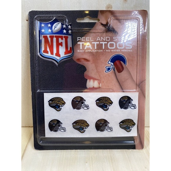 NFL Football Face Temporary Tattoo Pick your team! Peel and Stick NFL brand - Picture 7 of 11